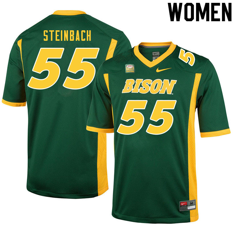 Women #55 Trey Steinbach North Dakota State Bison College Football Jerseys Sale-Green - Click Image to Close